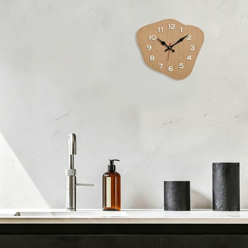 Quiet Wall Clock Nordic Creative Irregular Shape Analog Clock Quiet Mechanism Precise Timing For Bedroom Office