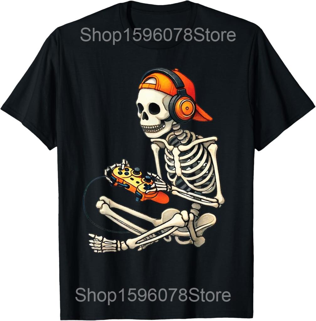 Funny Gamer Heartbeat Video Games Gaming T Shirts Men Women Cotton Humor Streetwear Tee Shirt Short Sleeve Unisex Loose Clothing