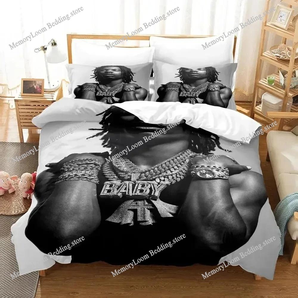 Lil Baby Rapper Bedding Set Single Twin Full Queen King Size Bed Set Aldult Kid Bedroom Duvetcover Sets Bed Sheet Set