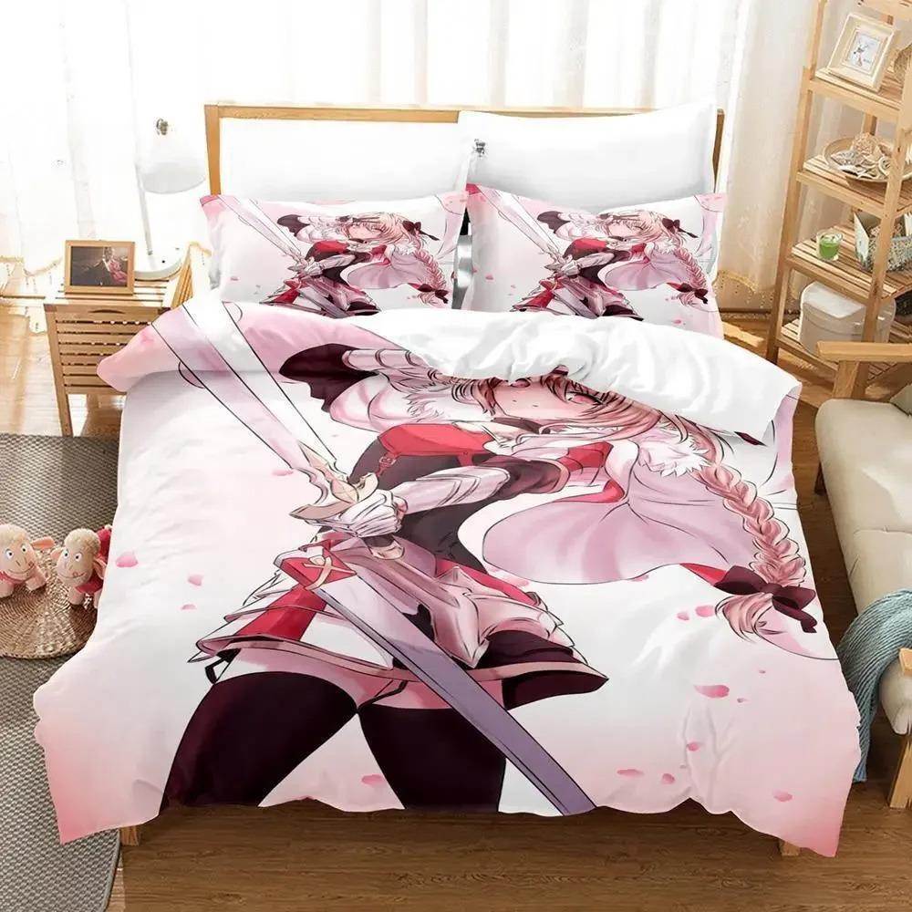 Fate  Astolfo Bedding Collection Single Twin Full Queen King Size Bed Collection Aldult Kid Bedroom Duvetcover Collections 3D Anime With Bed Linen