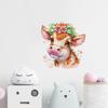 T773#Colorful Cow Wall Sticker Kids Room Background Home Decoration Mural Living Room Wallpaper Funny Decal
