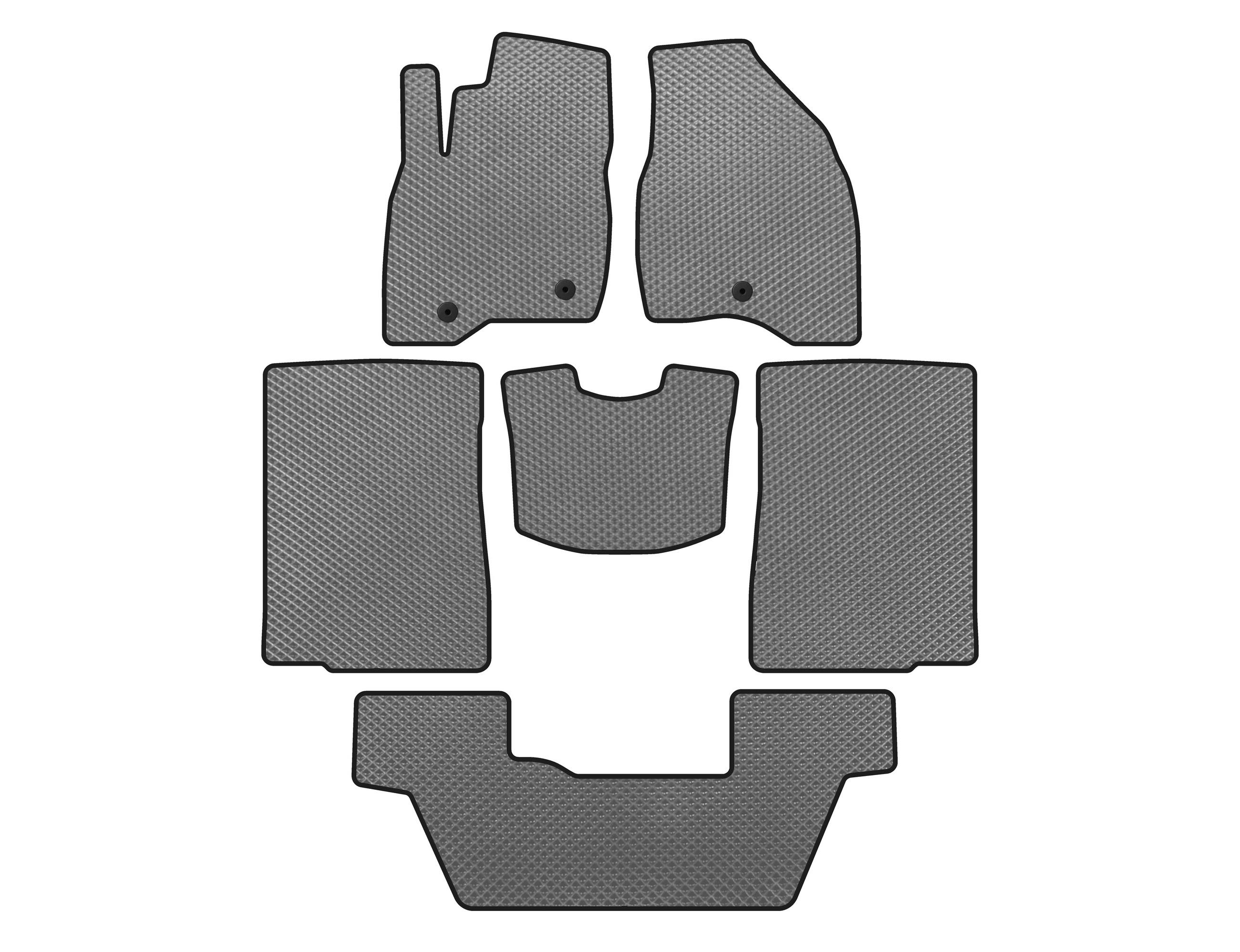 

EVA mats (2015-2017, 3 rows, 7-seater, Grey) for Ford Explorer