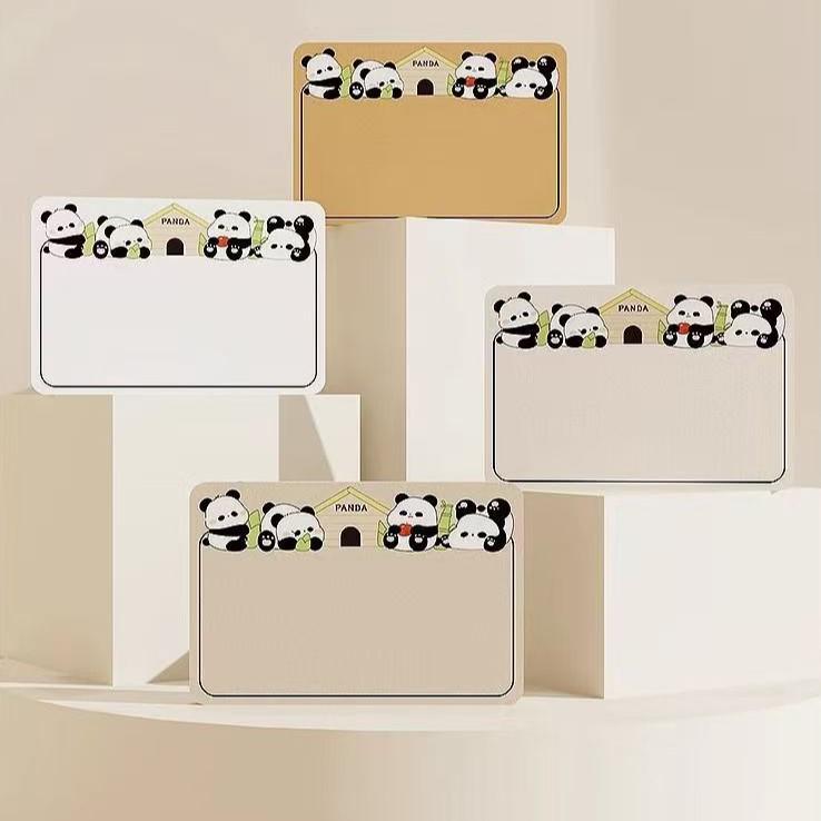 Panda Felt Board - No-Punch Cartoon Wall Sticker for DIY Photo & Message Display