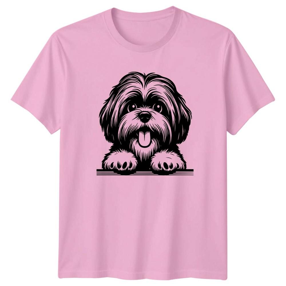 Shih Tzu Dog Graphic Unisex TShirt Puppy Animals Unisexs Unisexs Tee Canine