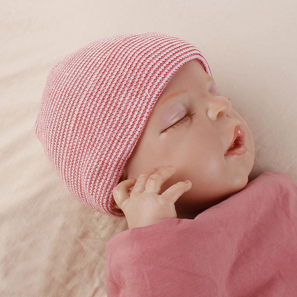 Baby Doppeldicke Warme Mütze Winter Kinder Superweiches Material Garn Baby Strickmütze Pullovermütze