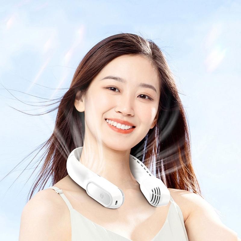 Bladeless Neck Fan Natural Wind Mode-Adjustable Hand-free for Outdoor Indoor Use