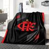 Flamengo logo Print Flannel Blanket High Quality Warm Comfortable Cover for All Seasons Perfect for Gifts Home Decor