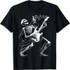 Skeleton Playing Guitar Music Gifts For Men Women Rock Band T-Shirt