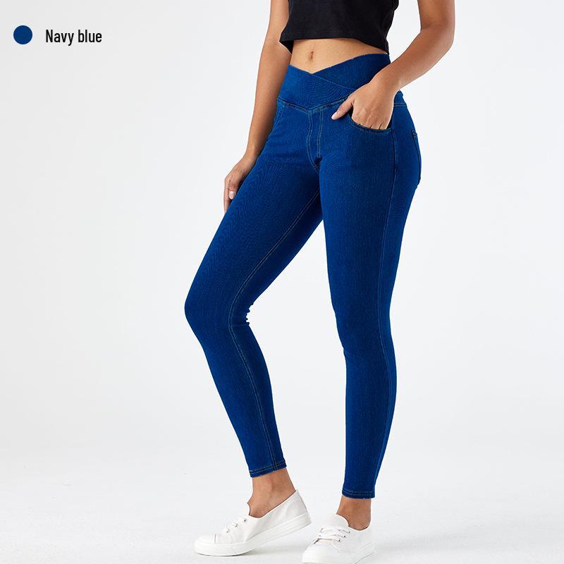 Women's High-Waist Butt-Lifting Denim Skinny Pants