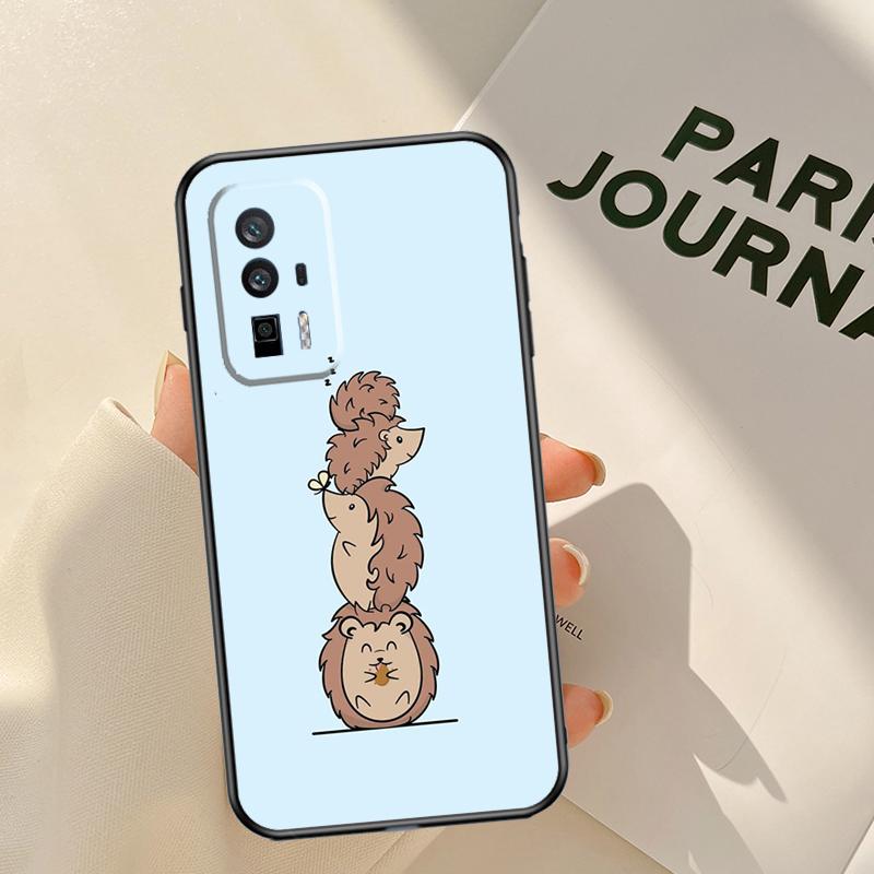

Милый Чехол-Ёжик Для Xiaomi 14 15 Ultra 13T 14T 15T 17 Pro Max POCO X7 X5 X6 Pro F5 F6 F7 F8 Pro Чехол Xiaomi 15 Ultra