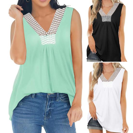 

Плиссированный жилет без рукавов с V-образным вырезом, вязанный крючком, кружевной воротник с отделкой, верхняя женская одежда