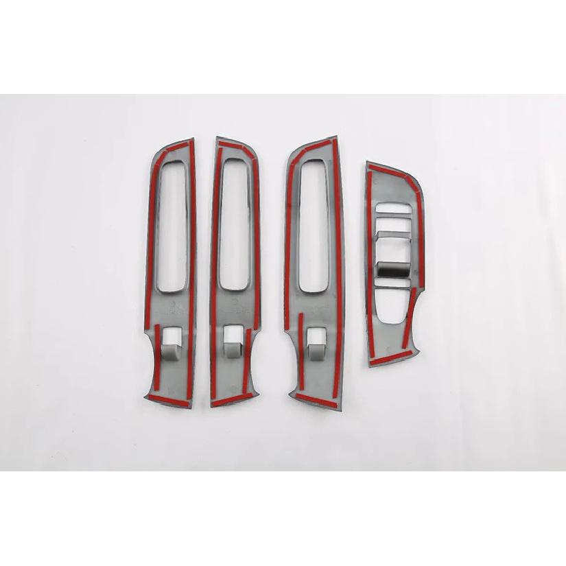 For BYD Tang II EV Tan EV   Carbon Fiber Style Door Window Armrest Cover Switch Panel Trim Molding Garnish