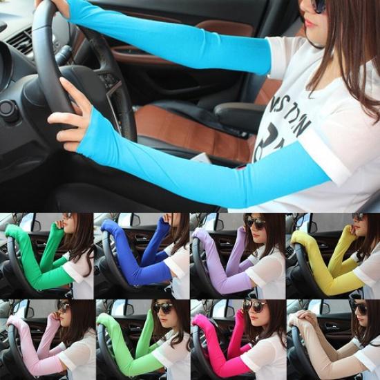 Sun Protection Arm Sleeves Cover Sun Protection Sleeve Anti UV Driving Gloves H