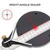 BAUSATZ Combination Square 12 inch Stainless Steel Combo Square 300mm Universal Bevel 180 Degree Angle Combination Square Set Protractor Ruler