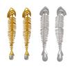 1 Pair Trendy Fishbone Inspired Pearls Earrings Featuring Tassels Design Elegant Accessory for Various Occasion