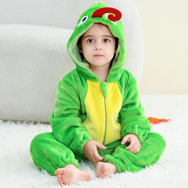 Winter Baby Rompers Baby Pijamas Halloween Ghost Bat Shark Deer Animal Cartoon Hooded Jumpsuits Cosplay Costume Boys Girl Pajama