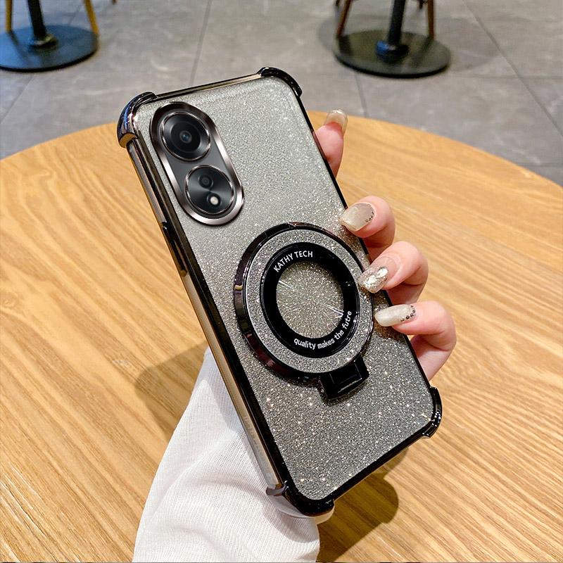 Shockproof Holder Ring Phone Case For OPPO A15 A15S A16S A53S A54S A57S A77S A77 A78 A79 A96 A74 4G A1K A3 Pro A3X 5G Soft Cover