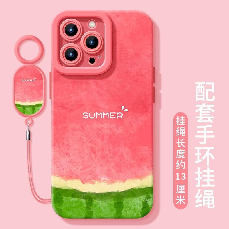 Summer Watermelon 17promax Mobile Phone Case Apple New iPhone16 Women's 13 Premium 12 All-inclusive Silicone Soft Case