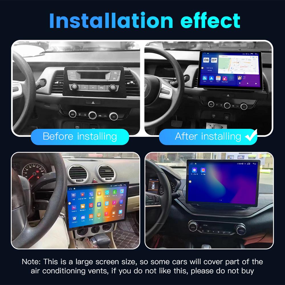 13-Inch Android Car Navigator with Wireless CarPlay Compatibility