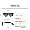 Women's sunglasses - unisex fashion half-moon cat eye sunglasses