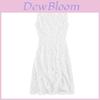 Pink Lace Sleeveless Dress With Embroidery For Summer Casual And Party Wear
