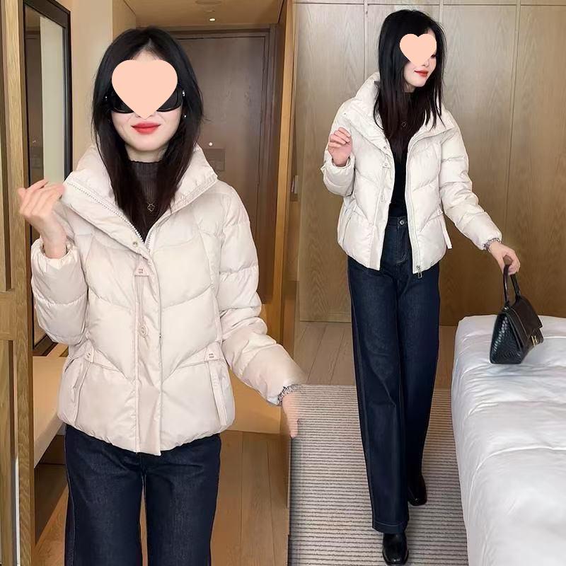 

2025 Зимова Тепла Коротка Модна Бавовняна Куртка для Мам - Потовщена, Маленький Розмір XL 55-61 kg