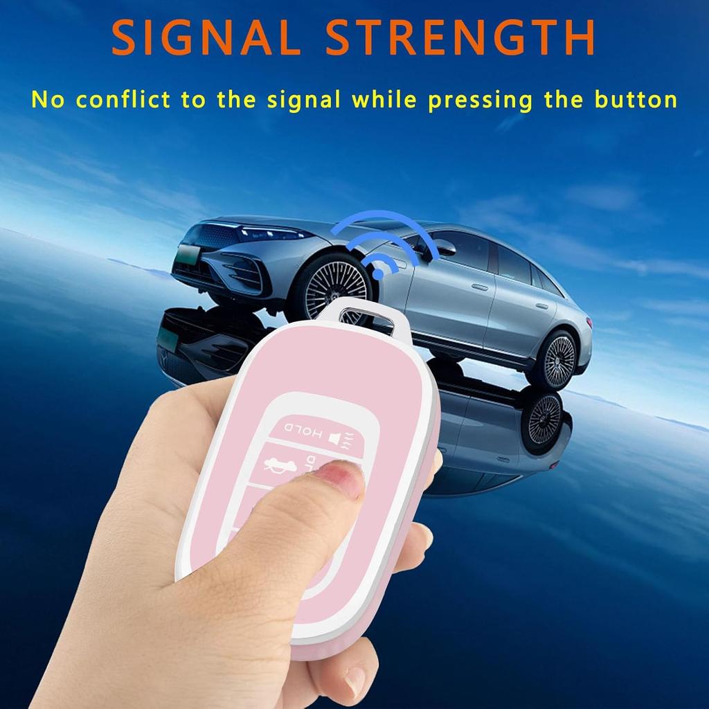 Honda Schlüsselanhänger, weiche TPU Schutzhülle für Schlüsselanhänger mit Honda Accord, Civic, Pilot Smart-Fernbedienungsschlüssel.