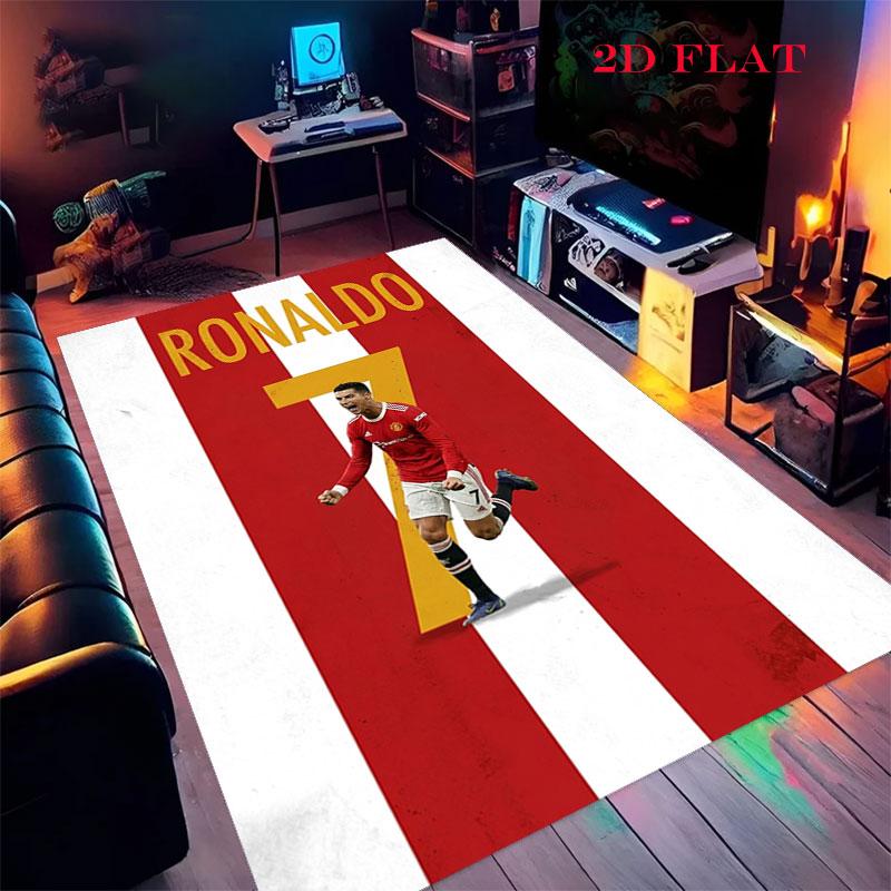 Ronaldo poster Carpet Rug for Living Room Bedroom Home Sofa Decoration,Kids play Nonslip Floor Mat 40x60cm( 15x23in )