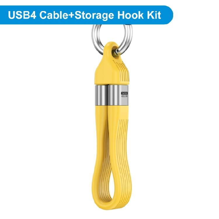Advanced USB4 Cable with PD240W Quick Charging and 40Gbps Fast Speed Data Transfer 8K Video Supported