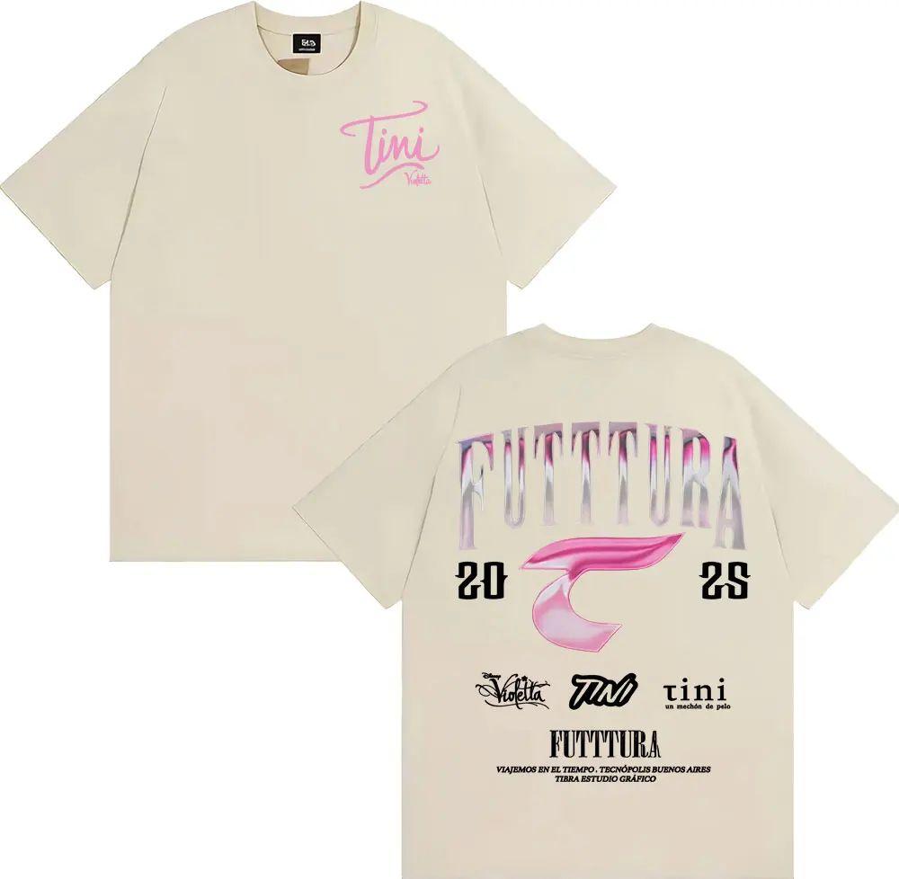 Fashion Hip Pop T Shirts RFUTTURA 20 Graphic TShirt Dark Gray Print Cotton Short Sleeve Tini Violetta Streetwear Top Unisex