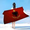 A-Albanien Flagga Mikrofiber Strandhandduk Absorberande Snabbtorkande Mjuk Yoga Simning Resort Bergsklättring Handduk