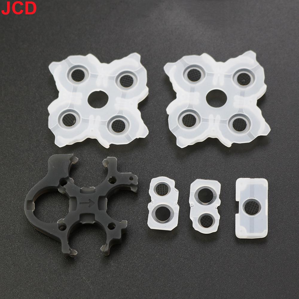 JCD 1 Set Silicone Conductive Rubber Adhesive Button Pad Keypads for PS5 1.0 2.0 V1 V2 BDM-020 Controller Gamepad Accessories