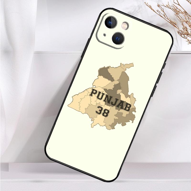 Punjab Map Shockproof Case For iPhone 17 16 Pro Max 11 14 15 Plus 12 13 Mini 16e 17 Air Phone Cover