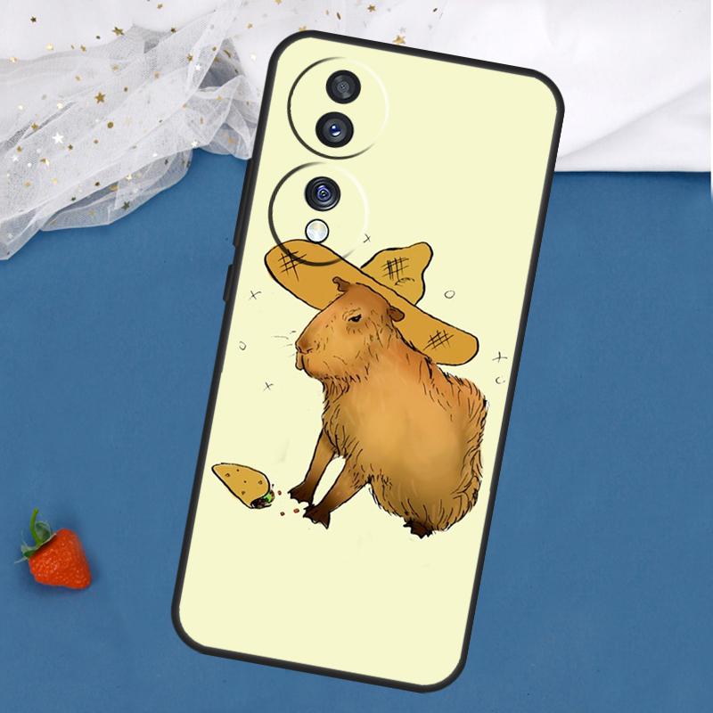 

Cute Capybara Case For Honor Magic 8 7 5 6 Lite 400 200 Pro 50 70 90 X8c X8b X9a X9b X9c X9d Win RT Cover Honor X9c