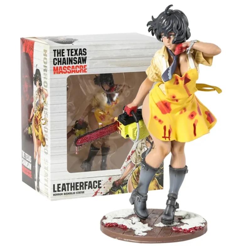 SKREKK Bishoujo Statue Djevler Offer 1974 Leatherface Anime PVC Actionfigur Leke