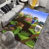 Minecraft Style Carpet with Characters, Animals, and Adventure Design Suitable for Use As an Anti-slip for Living Room Bedroom Sofas