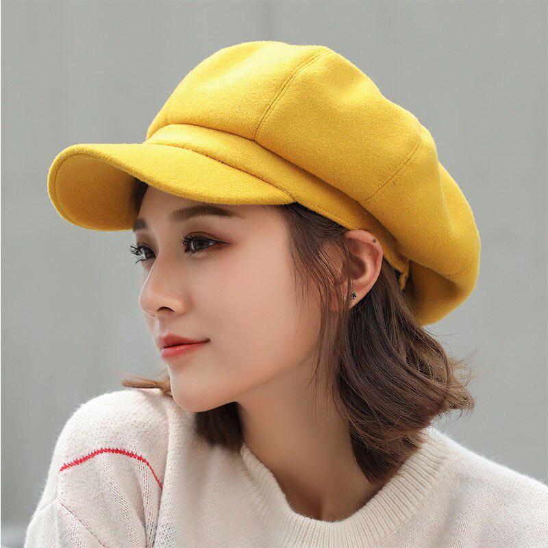 Striped Octagonal Cap Beret Autumn Winter Woman Hat Wool Slouchy Newsboy Bone Vintage Striped Octagonal Cap Beret Autumn Winter Woman Hat Wool Slouchy Newsboy Bone Vintage