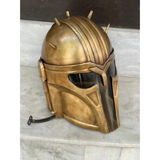 Medieval Steel Mandalorian Blacksmith Helmet Boba Fett Medieval Helmet Mando