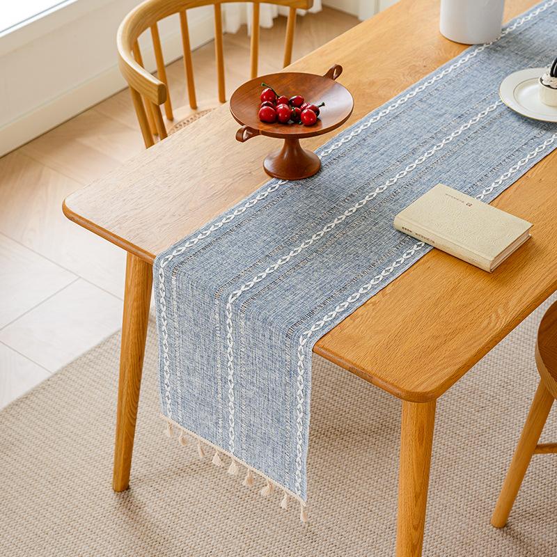 

Зеленый Бохо дорожка для стола в деревенском стиле для домашнего декора дорожка для стола в деревенском стиле пианино чехол для пыли мягкий ручной работы кисточки для столовой кухни кофейное вечернее платье 35x120cm