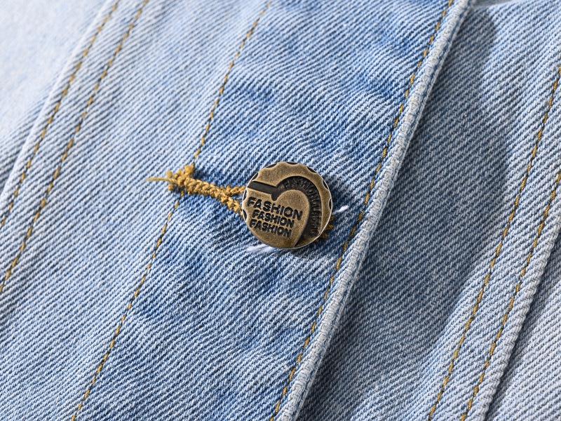 Men's Slim-Fit Light-Colored Ripped Denim Vest - Korean Style Sleeveless Jacket