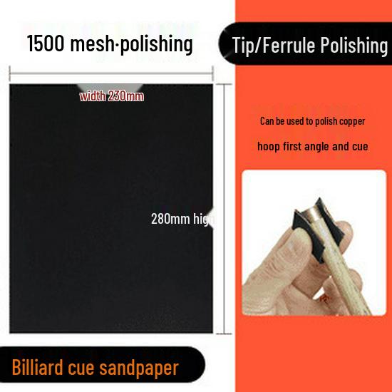 Billiard Cue Tip Repair Sandpaper with Copper Ferrule