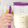 Batter Dispenser for Baking 900ml 4-Cup Measured Container with Quick Release Spout BPA-Free Plastic Batter Pourer for Pancakes Cupcakes Waffles