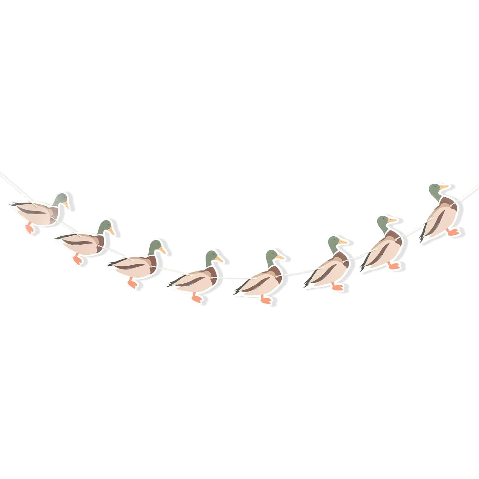 Lucky Duck Banner - Duck Hunting Birthday Party Decorations,Mallard Duck 1st Birthday Banner,One Lucky Duck Party Decor,Boy Girl Duck Theme Birthday