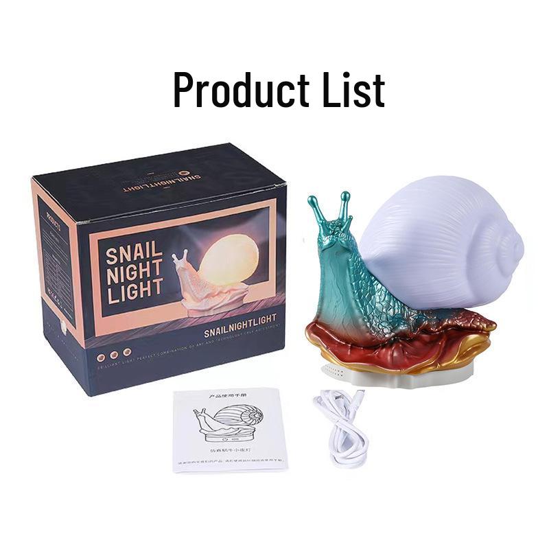 USB Plug-In Snail LED Bedside Night Light