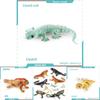 Realistic Reptile Lizard Chameleon Model With Assembleable Chameleon And Gecko Figures For Collectors And Kids