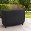 Multi-size Optional Black Silver Outdoor Patio Dustproof Sun Protection Durable Black Fabric Keyboard Outdoor Cart Dustproof Table Cover