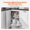 2 Tier Swing Right Blind Corner Cabinet Pull Out Soft Close Organizer