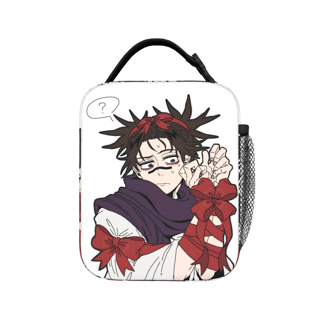 Gojo Satoru De Insulated Lunch Bags Cooler Bag Reusable,Meal Container Jujutsus Kaisens Anime Portable Tote Lunch Box
