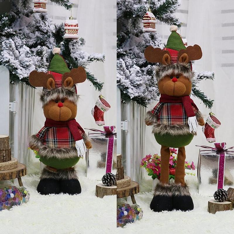 

Рождественская кукла с выдвижными ножками, 1 шт., стоячие фигурки, игрушки для рождественского украшения окна Elk