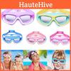 Quilang Child Swim Goggles With Earplugs One-piece Fashionable Hd Swim Glasses Anti-water Anti-fog